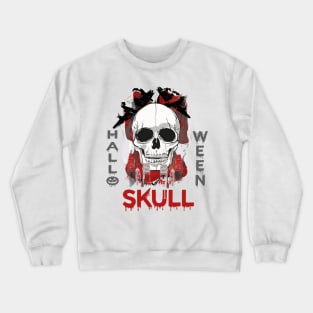 Halloween Skull tee design birthday gift graphic Crewneck Sweatshirt